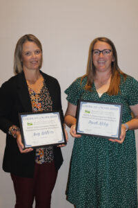 2023 NDRPA Dr. LaVernia Jorgensen Memorial Professional Development Scholarships: Amy Walters, Jamestown Parks and Recreation District, and Randi Litchey, Fargo Park District. 